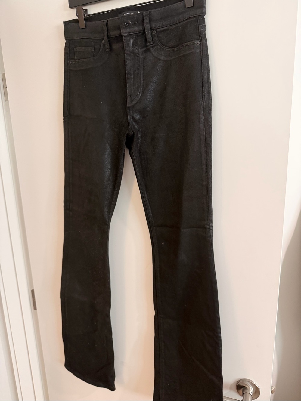 Hudson Jeans Barbara High Waist Bootcut Coated Black Women's Jeans